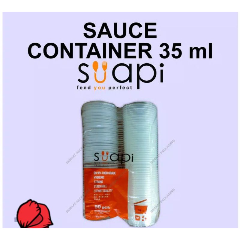 tempat saus/ sauce container suapi 35 ml