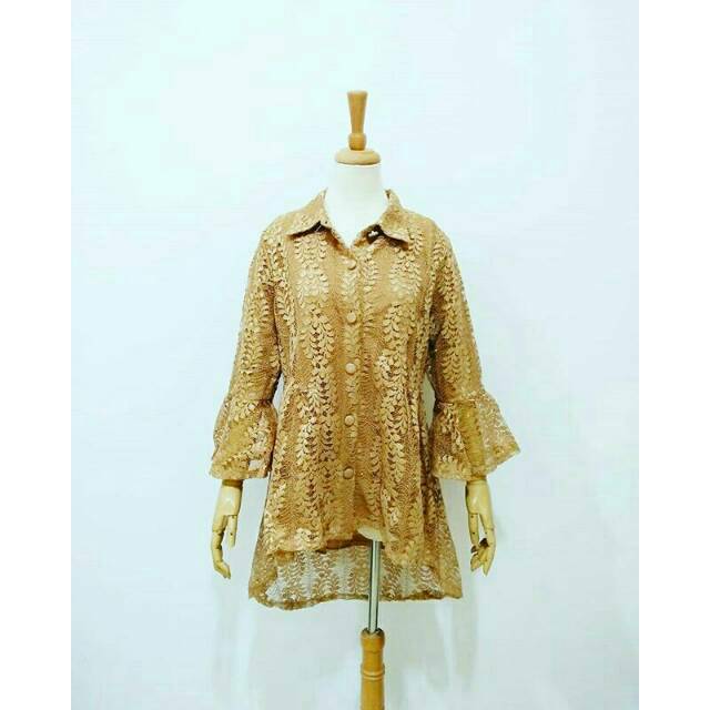 Baju Kebaya Sabrina Modern Atasan Brukat Brokat Lace Wisuda Kondangan Pesta Muslim Alma
