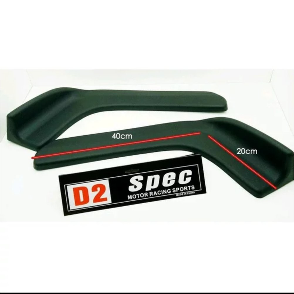 winglet D2 lips bumper bemper depan mobil sporty racing universal 502