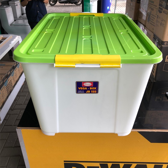 Jual Box Plastik Serbaguna Box Container GREAT JB155 VEGA 155 liter Diskon