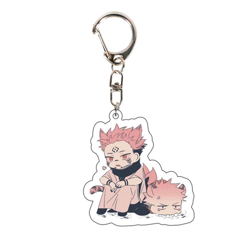 1pc Gantungan Kunci Desain Kartun Jujutsu Kaisen Lucu