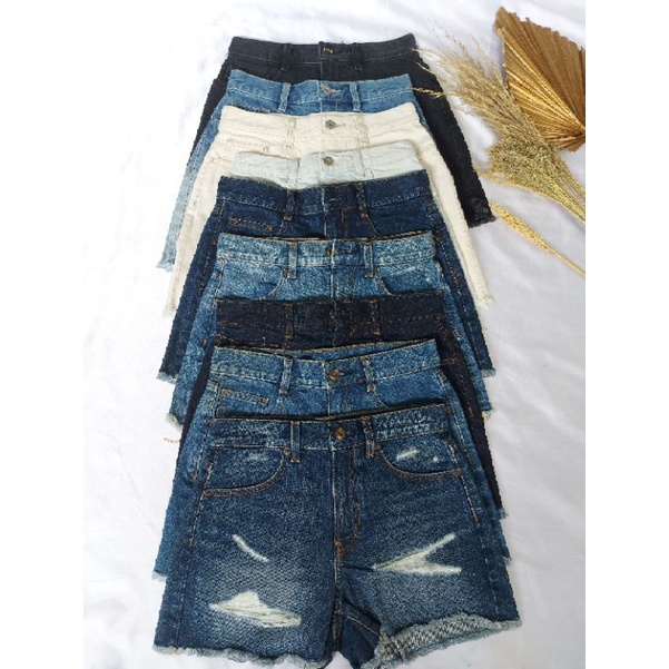 GU BY UN*QLO SHORT DENIM/HOTPAN JEANS