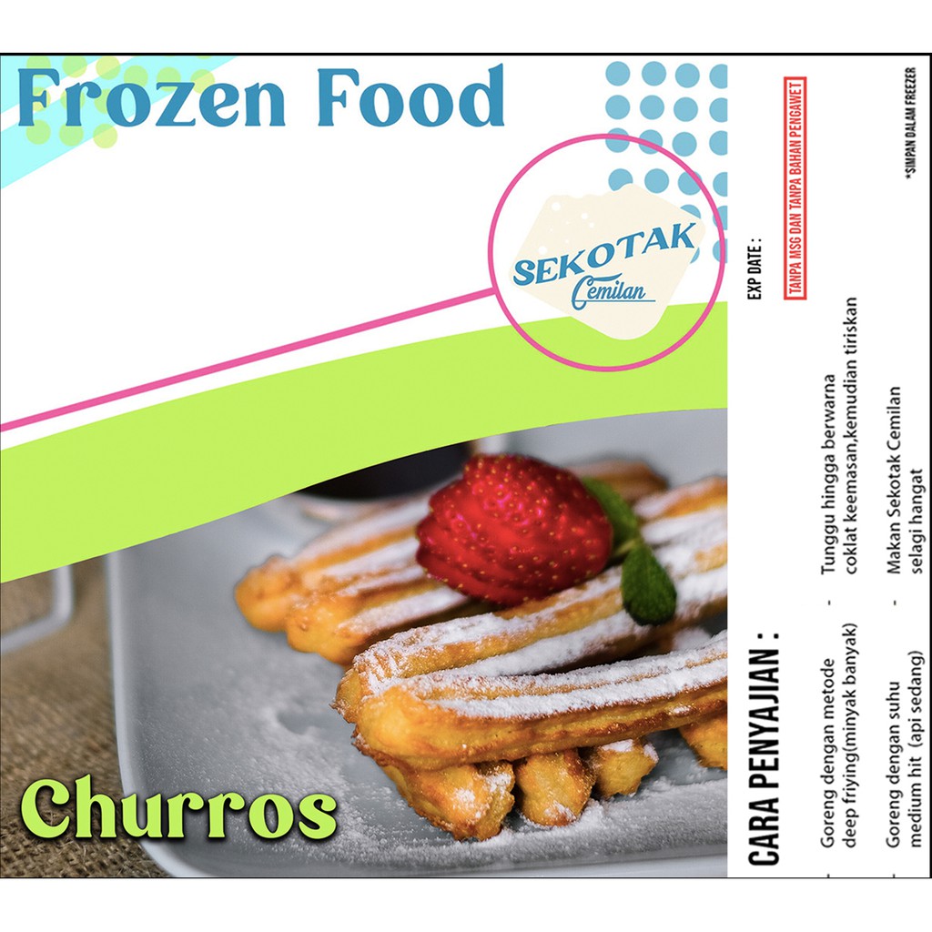 

Cemilan Frozen Food Beku CHURROS dan Pengawet dari [Sekotak Cemilan]