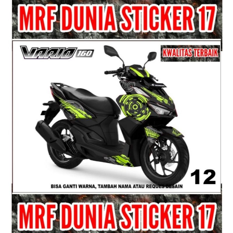 Sticker decal Vario 160 Full Body  Decal Motor Vario 160 Sticker Motor Vario 160 Decal Sticker Motor