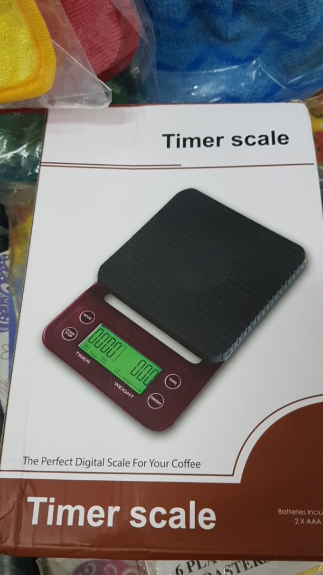 Timbangan Kopi 3 Kg Digital Hitam - Timer Scale 3kg Akurasi 0.1g