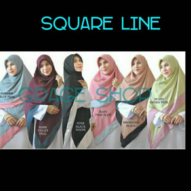 Square Line segiempat wolfis 2 warna