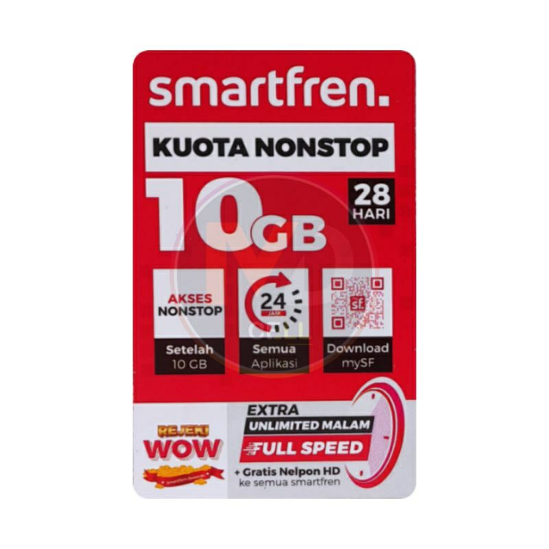Smartfren Kuota Nonstop 10 GB 28 Hari