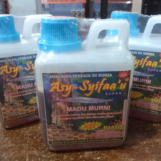 

Madu Hutan Riau Super Asy-Syifaa'u 1/2 Kg