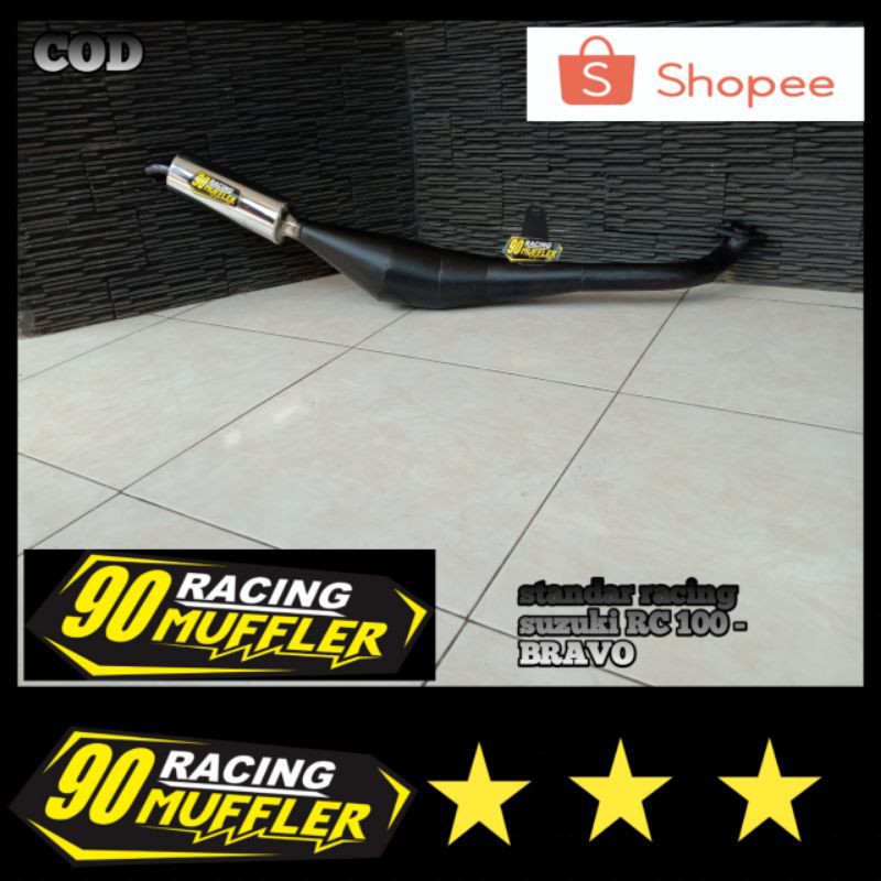 Knalpot Bravo rc bravo rc 100 standar racing garing gemrincing