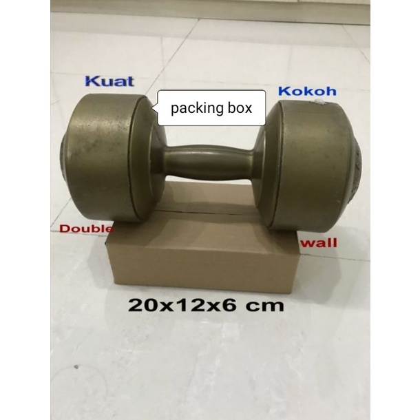 

kardus/dus UK.20x12x6cm.doble wall luar dalem polos