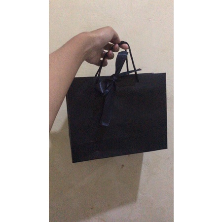 

paperbag hitam pita