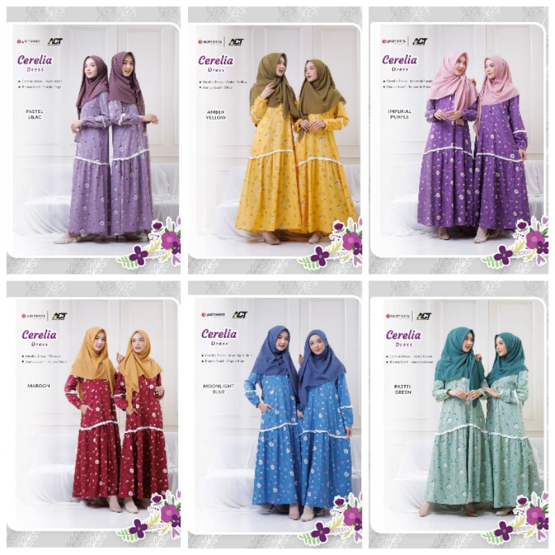 CERELIA DRESS GAMIS BUSUI KATUN SUPERNOVA BY YASMEERA