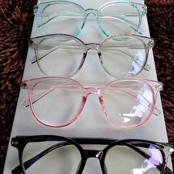 AZAHRA Kacamata anti radiasi  Wanita Pria Frame Sunglasses Lensa Transparan import