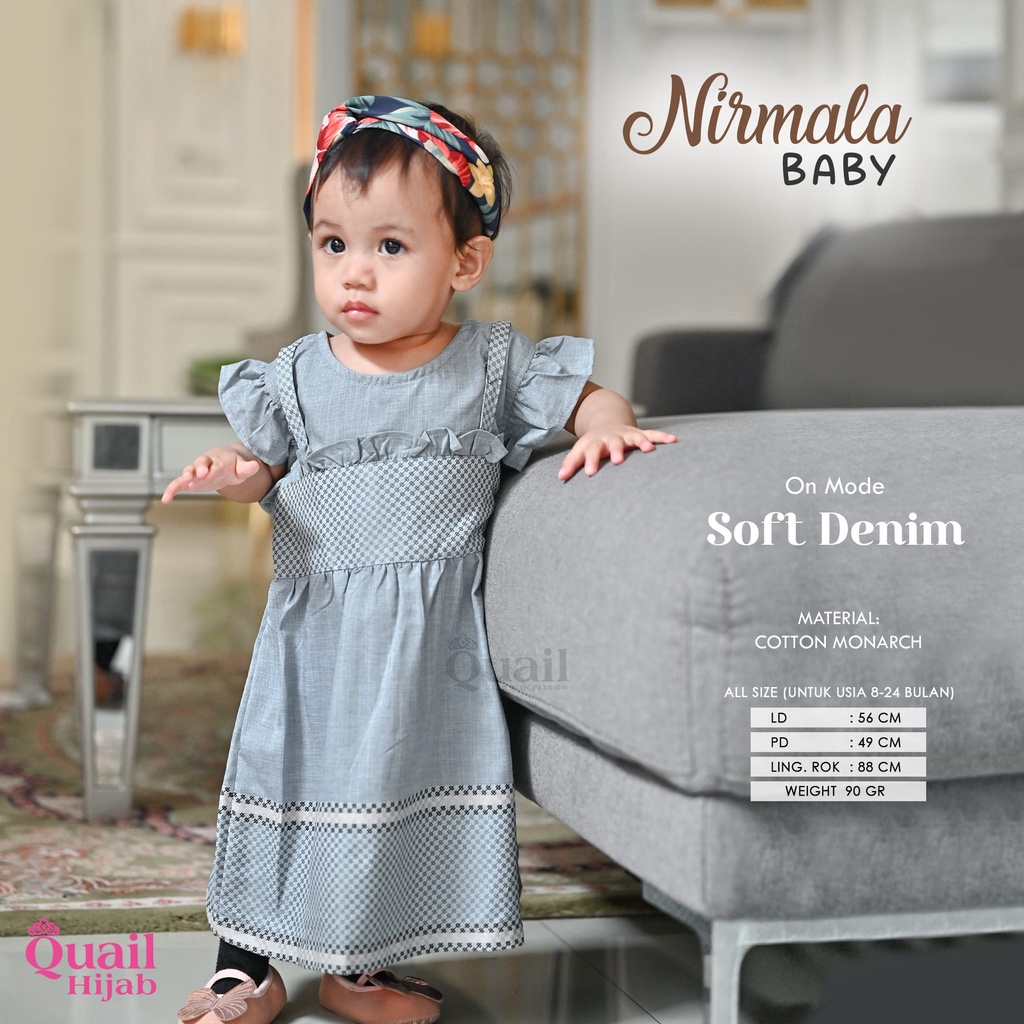Quail Hijab - NIRMALA BABY DRESS ORI QUAIL