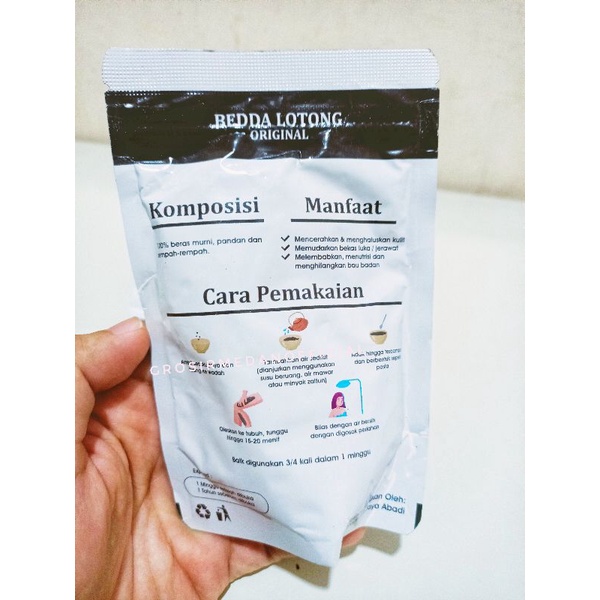 PUTIH - BEDDA LOTONG ORIGINAL - BEDAK LOTONG LULUR BUGIS BENGKUANG - HERBAL BENGKOANG SCRUB PEMUTIH