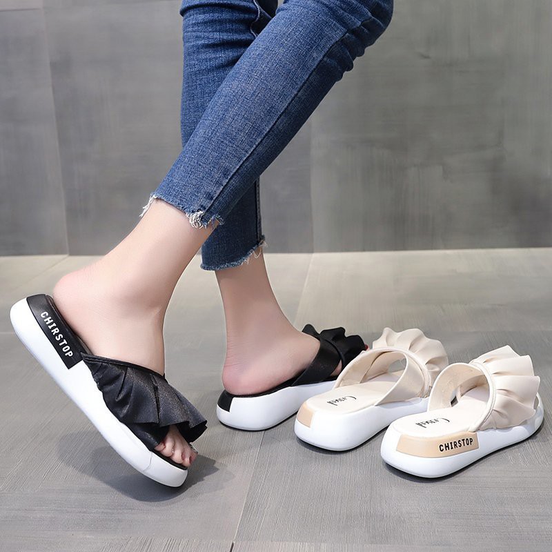 Sandal Wanita Import Ala Korean Fashion Sendal Casual Cewek Murah Kekinian SD-044