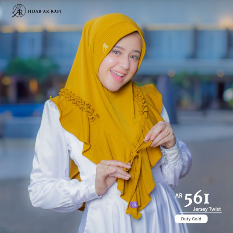 Arrafi Hijab Kode AR 561-Dusty gold