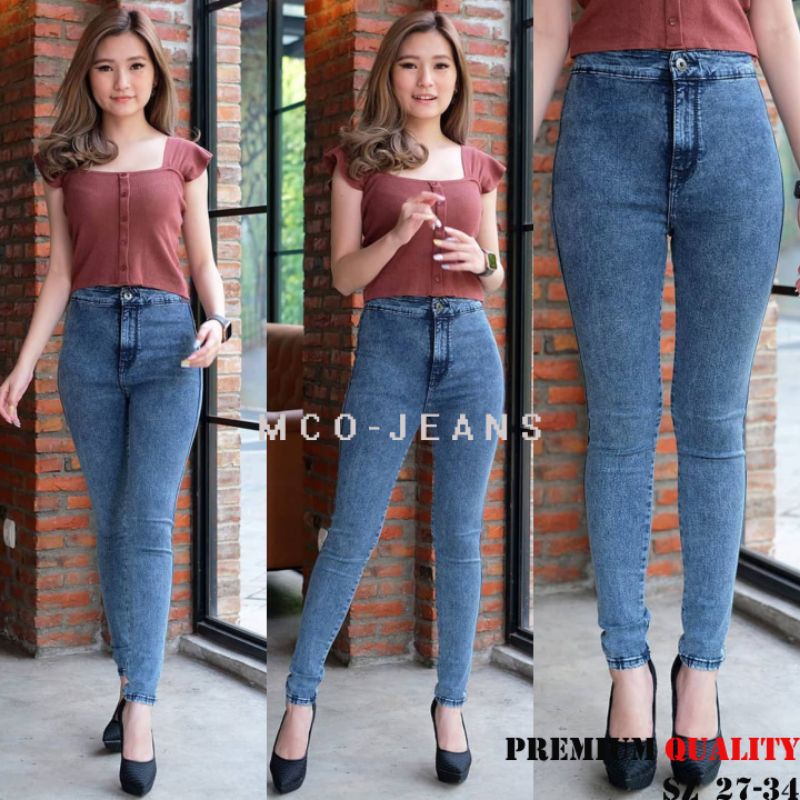 Celana Jeans Wanita Terbaru -Audy HW Skinny - Premium Quality - Ukuran 27-34