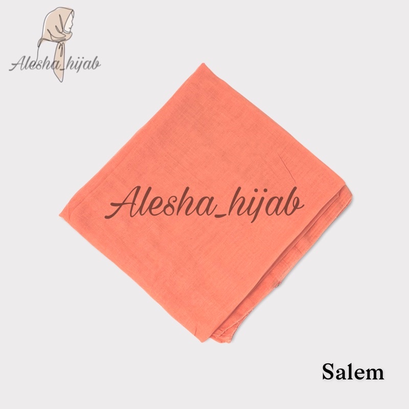 Segi Empat Paris | Jilbab Paris | Hijab Paris | Kerudung Paris Polos Premium-Salem