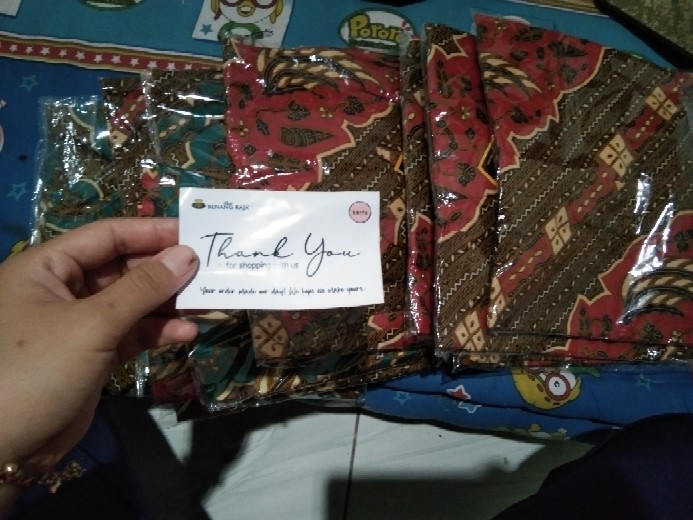 Benang Raja Kemeja Batik Pria Hem Lengan Pendek Ukuran M L Xl