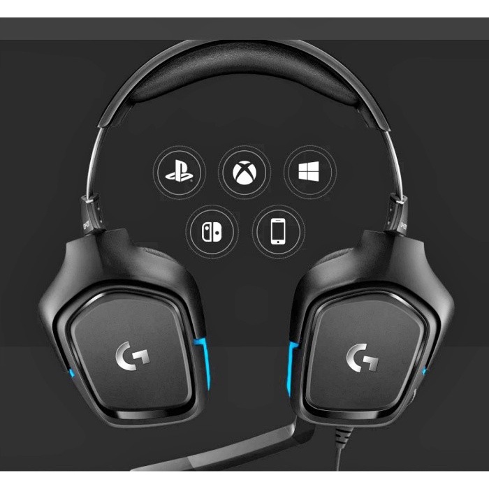 Headset Gaming Logitech G431 7.1 Surround Sound