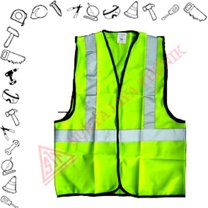 "New" Rompi Safety Hijau / Safety Vest L - XL - XXL - XXXL size
