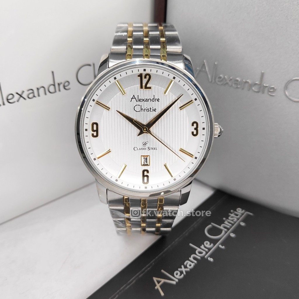Alexandre Christie AC 8327 MD BTGSL Classic Steel Original Jam Tangan Pria Analog