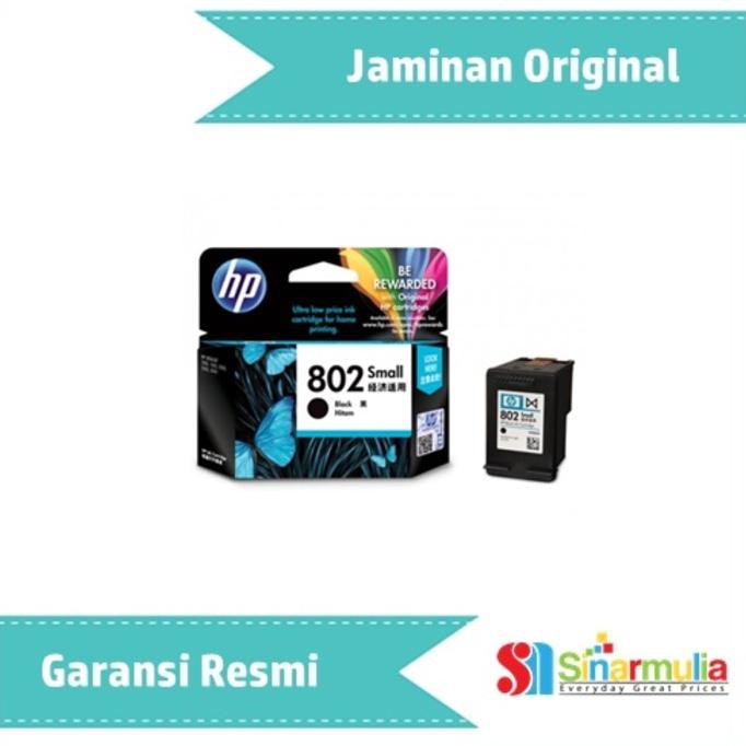 Best Seller Tinta Hp 802 Small Black Ink Cartridge - Original (Ch561Z)
