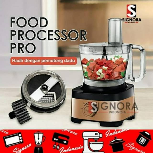 Signora Food Processor Cubic Cutter + Bonus