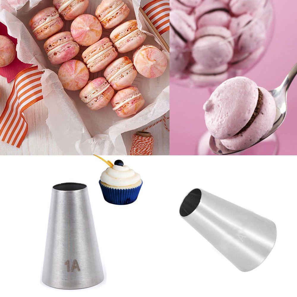 Populer Icing Piping Nozzle Bakeware Stainless Steel Cupcake Aksesoris Dapur Alat Es Krim