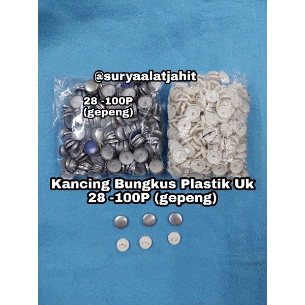 Kancing Plastik 28X100P (1.8cm) Gepeng =rp.24.000/1bks