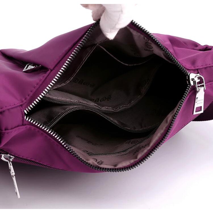 Popular Fashion Women Nylon Shoulder Bag/Tas Selempang waterproof J75