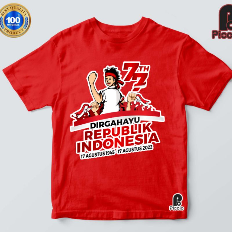 bshu kaos anak hari kemerdekan indonesia 17 agustus