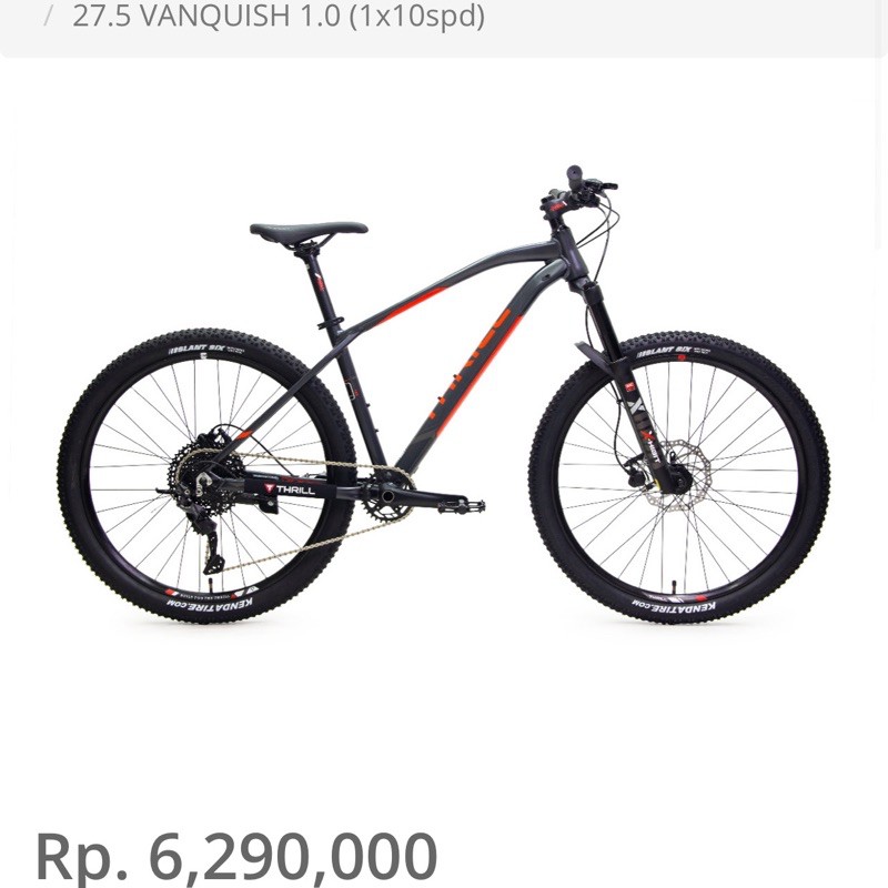 Thrill Vanquish 1.0 2021 10Sp Deore fork air lock