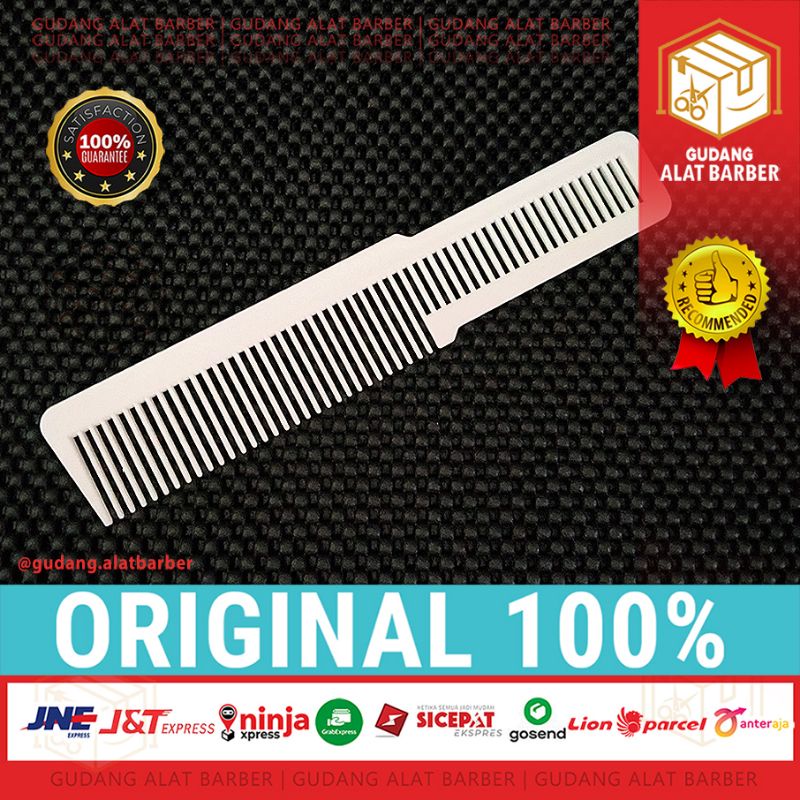 Sisir Toni&Guy White Series Carbonantistatic Parting Overcomb Alat Cukur Pangkas Rambut Barbershop Salon-4