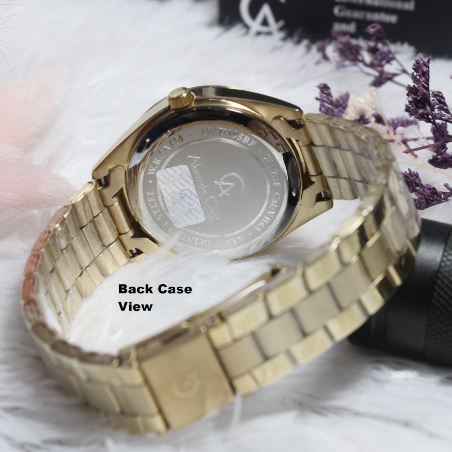 ORIGINAL Jam Tangan Wanita Alexandre Christie Stainles AC 2817 / AC2817 / 2817 Garansi Resmi 1 Tahun, Stainless