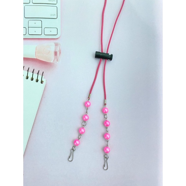 Konektor Masker Strap Mask 2in1 Mutiara Kristal-KSM 31