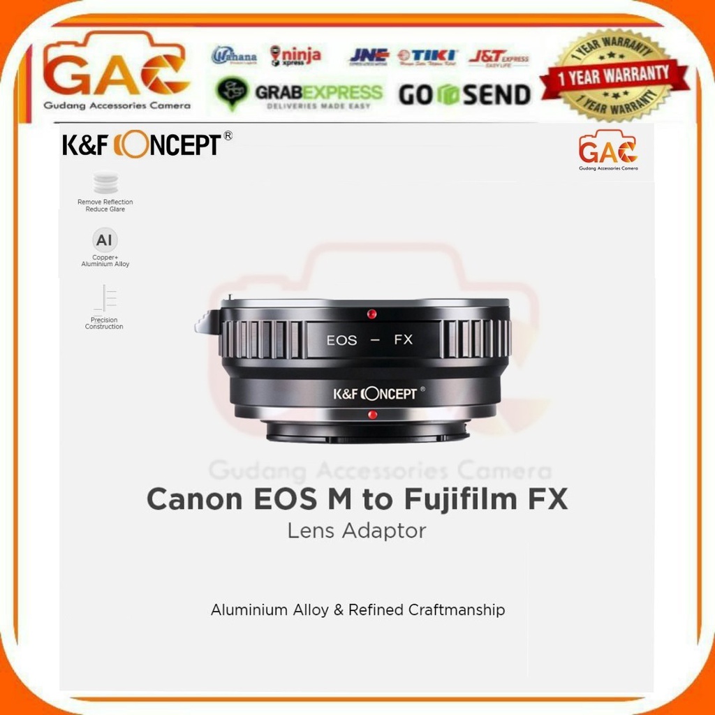 Adapter Lens Mount Canon EOS to Fujifilm FX KNF Concept