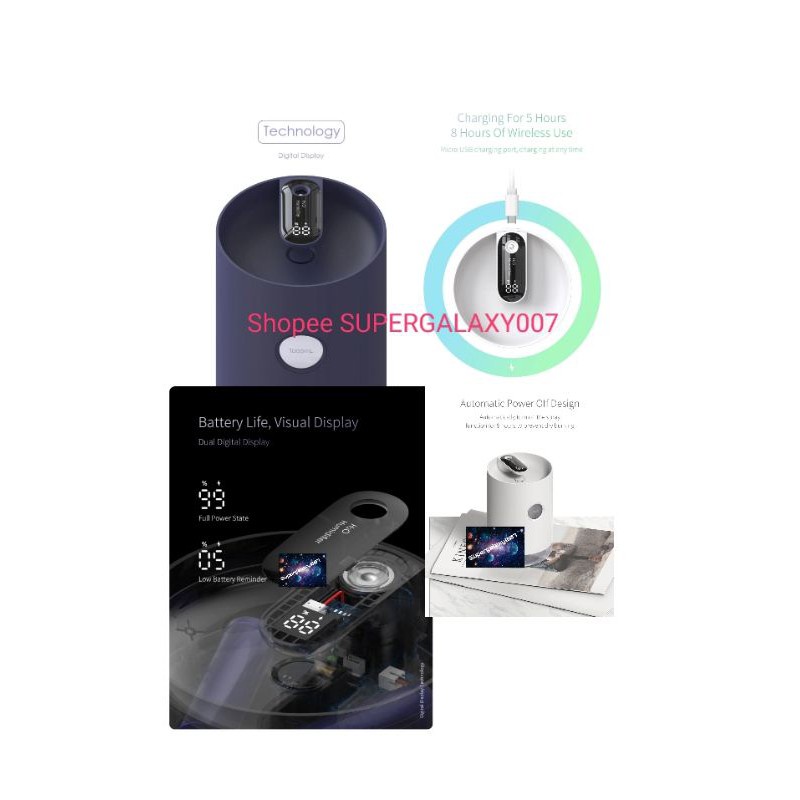 GS8 3Life 211 Wireless Air Humidifier 1000ml 1L Pelembab Ruangan Essential Oil