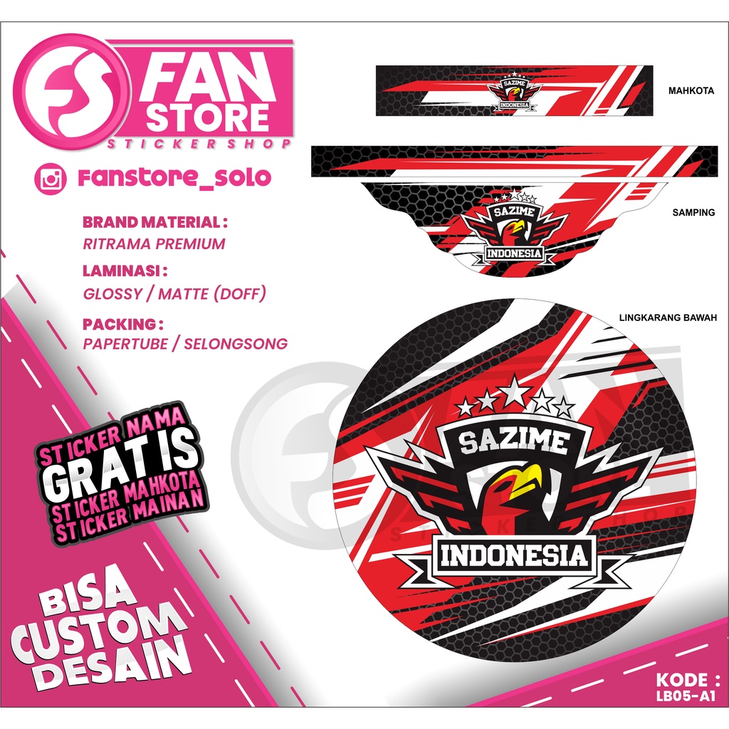 Stiker Sangkar Lovebird Tebok Love Bird Decal Sangkar Burung Custom Desain