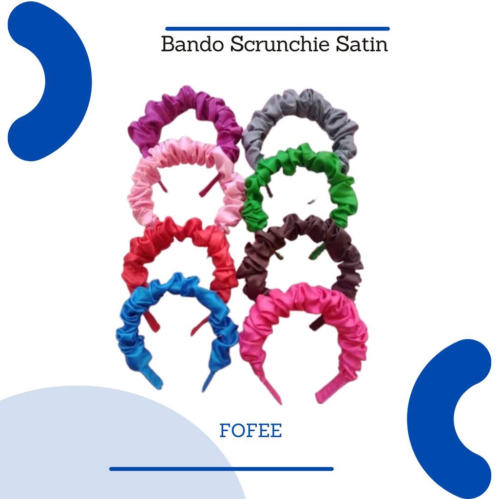 Bando Scrunchie Serut Gaya Korea