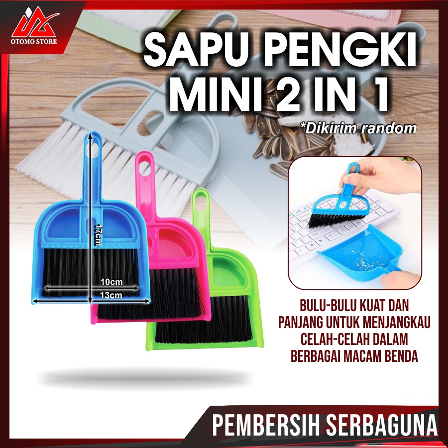 SAPU PENGKI MINI Set Mini Dustpan Serokan Mini Set Sapu Karpet Mobil Pembersih Meja Murah