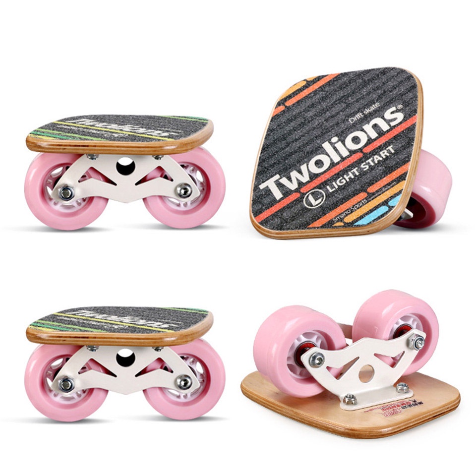 Drift Board Bahan Kayu Anti Slip Untuk Freeline Roller Skate K03