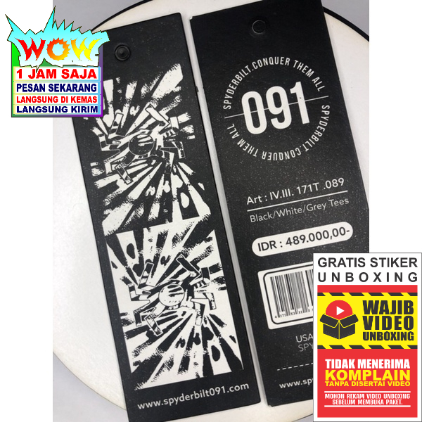 

SPYDERBILT PRICE TAG HANGTAG BARCODE SUPER PREMIUM CO 1X DI KIRIM 600PCS