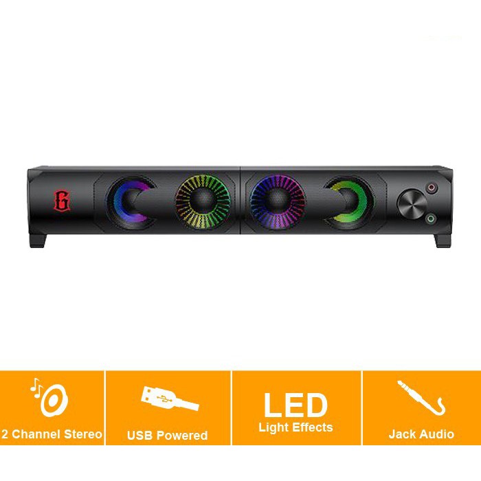 NA - Soundbar Gaming 2 in 1 Robot Speaker Aktip LED RGB Stereo rs300