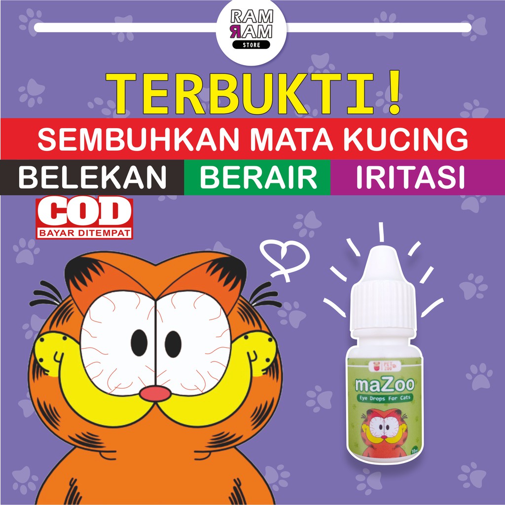 MAZOO Obat Tetes Mata Kucing Trixin Obat Mata Kucing Stop Eyes Belekan Berair Kitten Merah Bengkak