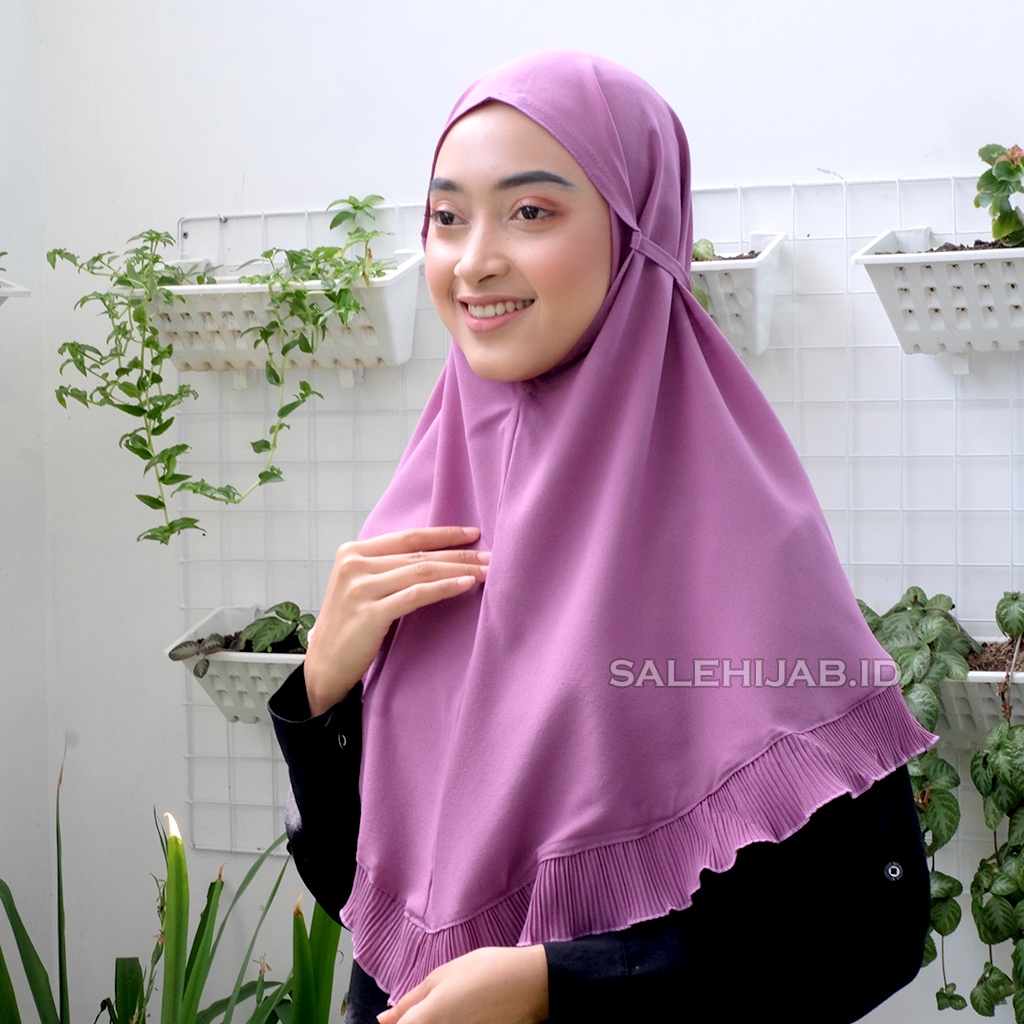 BERGO MARYAM TALI PLISKET DIAMOND PREMIUM || JILBAB INSTAN PLEATED DIAMON-2