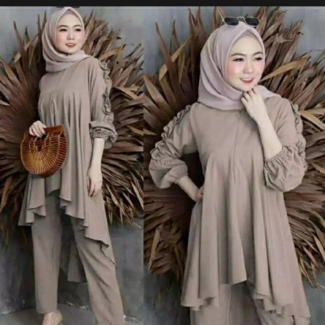 SADEWI ONE SET 2IN1 /STELAN BAJU DAN CELANA/ BANYAK SIZE( M,L,XL)