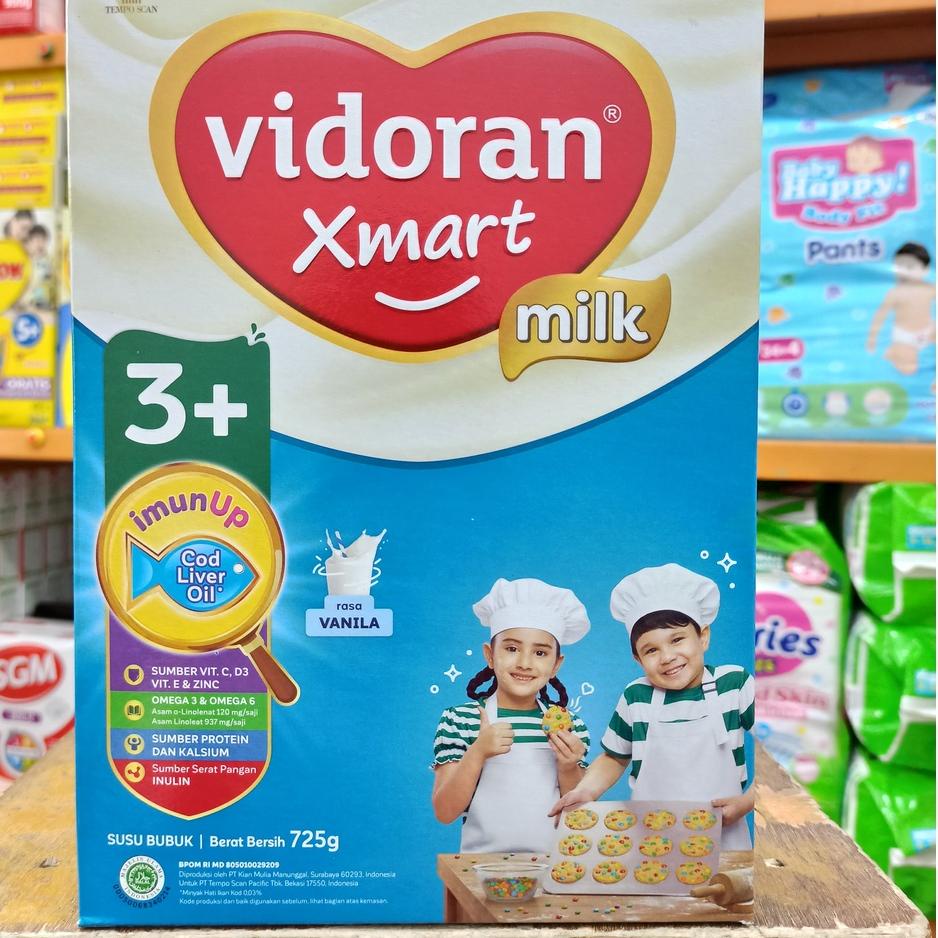 

65 Susu VIDORAN XMART 3 Plus IMUN UP Vanilla Madu 725 gr q17∬