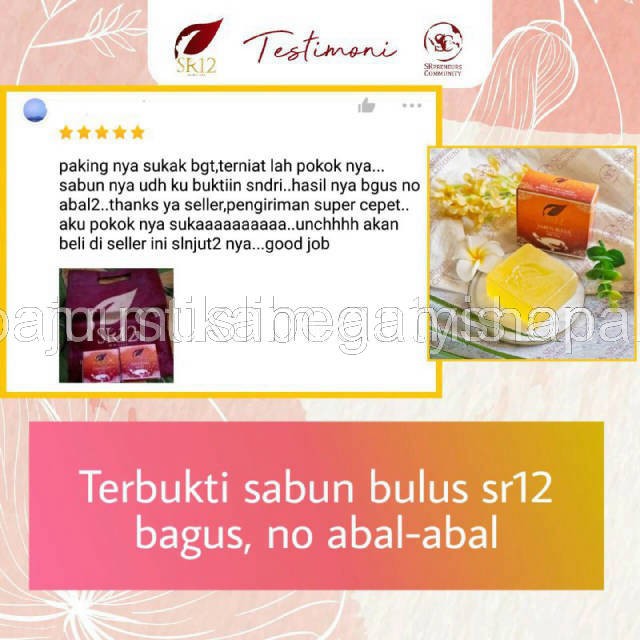 SABUN BULUS HERBAL SR 12 BPOM ! SABUN PENCERAH WAJAH /  BULUS BAR SOAP SR12 ORIGINAL